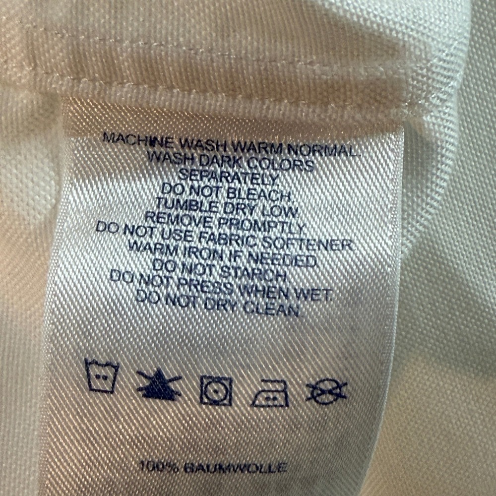 Lands End Mens Supima No Iron Oxford Short Sleeve Shirt Pack of 5 White Size 16 - Picture 12 of 13